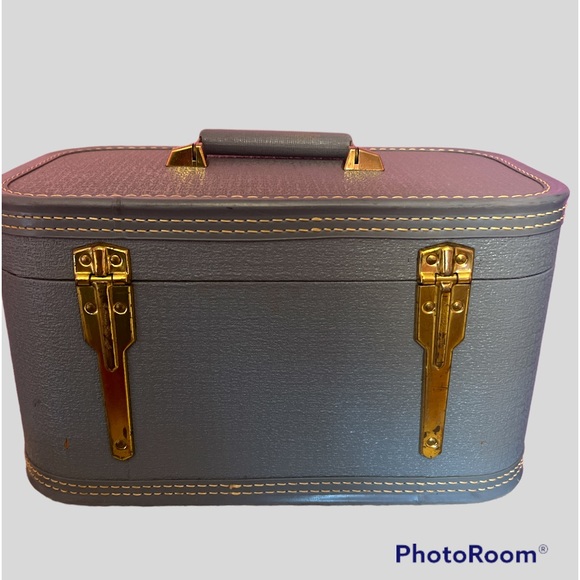 Modern Vintage Storage & Organization Vintage Starline Train Case Blue No Key Poshmark